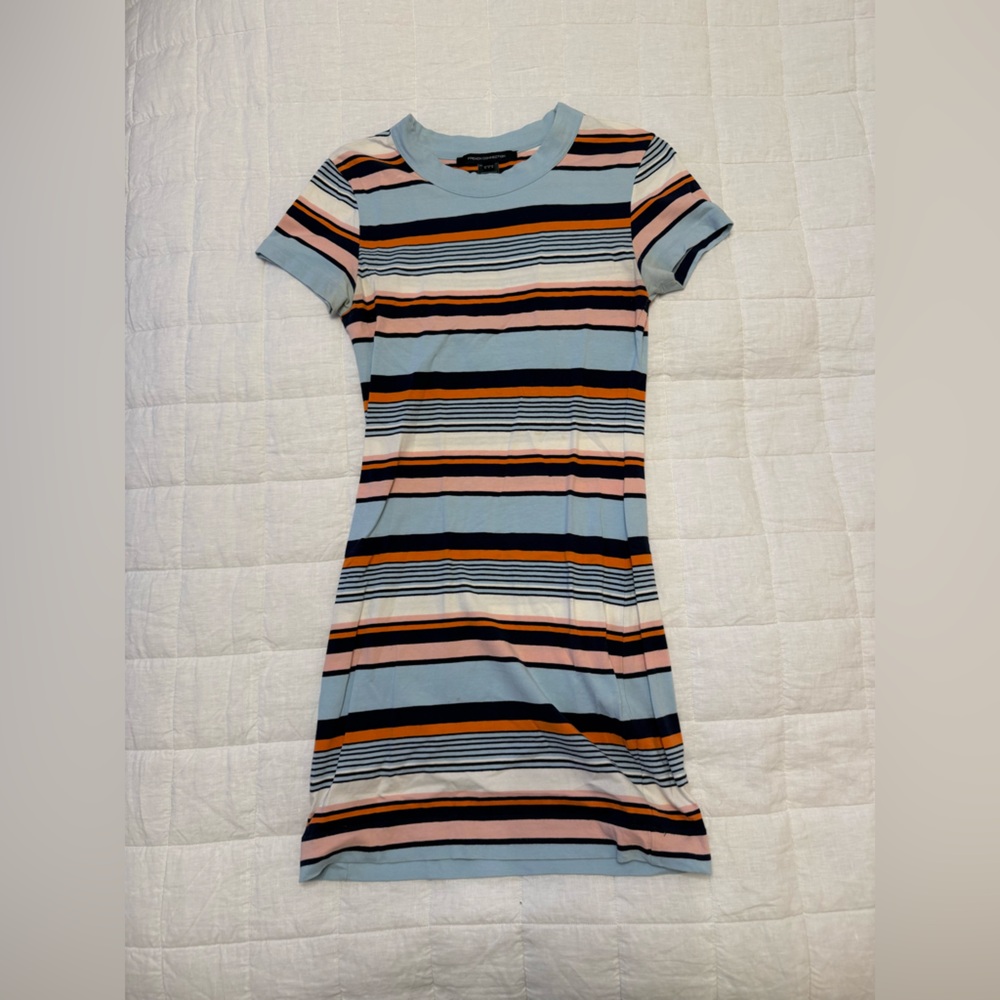 French Connection Striped T-Shirt Dress